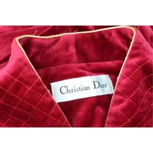 Dior Red Velvet Robe